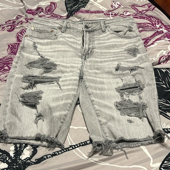AE air flex denim shorts - Picture 1 of 4